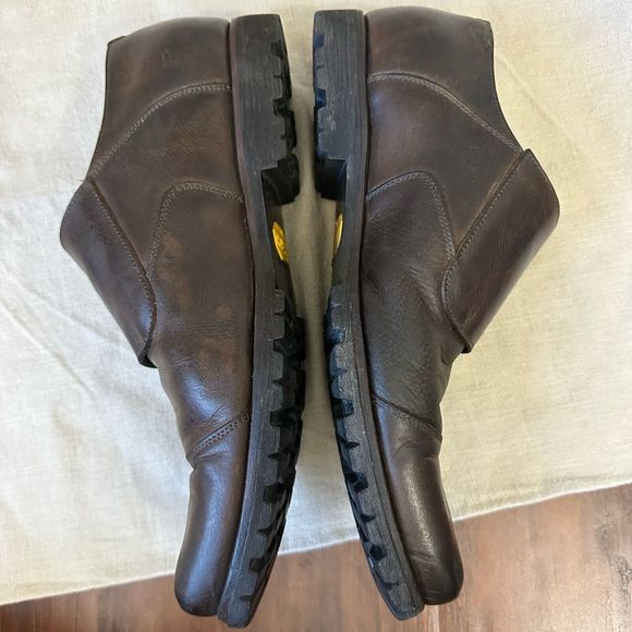 BILLY REID Captoe Double Monk Strap Shoes in Espresso Leather Vibram Sole - Picture 4 of 10